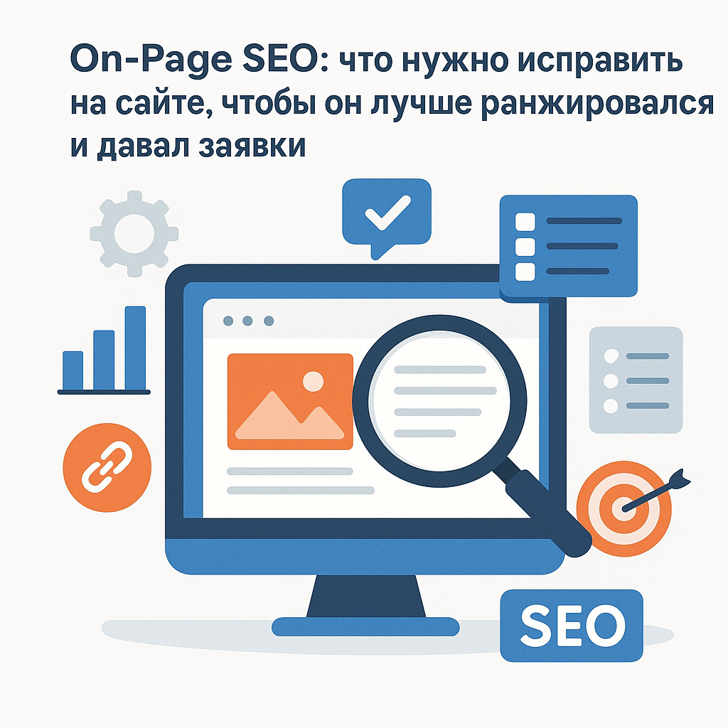 On-Page-SEO: Was Sie auf Ihrer Website optimieren sollten, um Ihr Ranking zu verbessern und Leads zu generieren. Artikelbild