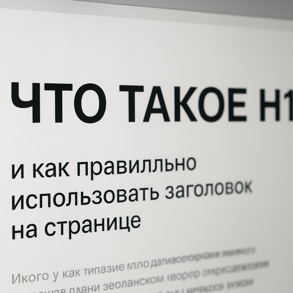 что такое H1 что такое H1