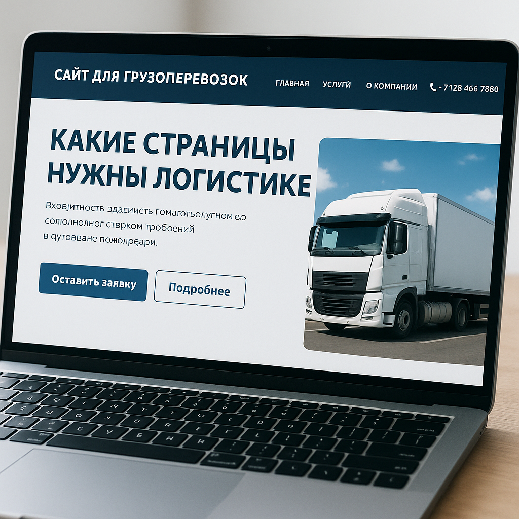 Страницы, которые обязаны быть на сайте транспортной компании: услуги, география, отрасли, кейсы