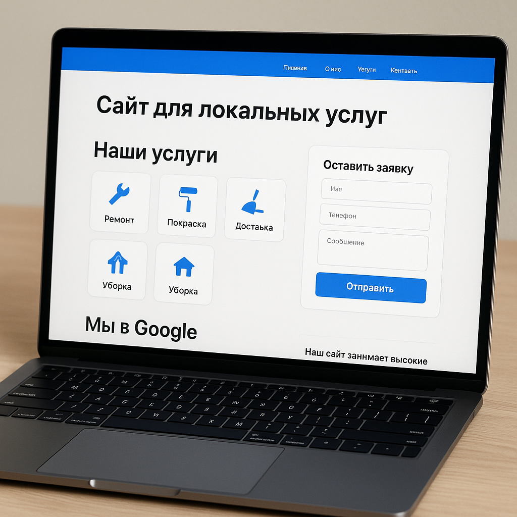 Сайт для локальных услуг