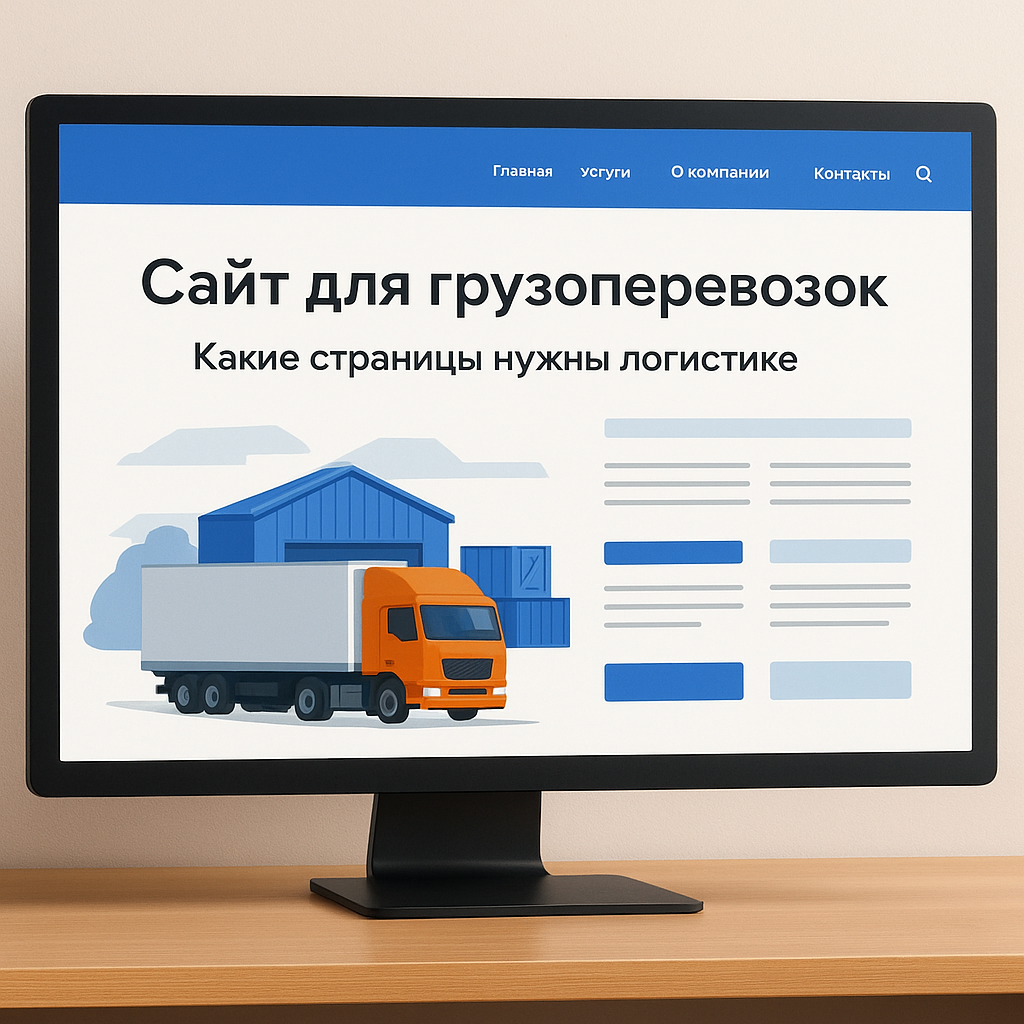 Сайт для грузоперевозок
