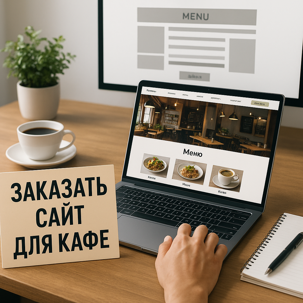 Пример сайта для кафе с меню и онлайн-заказами