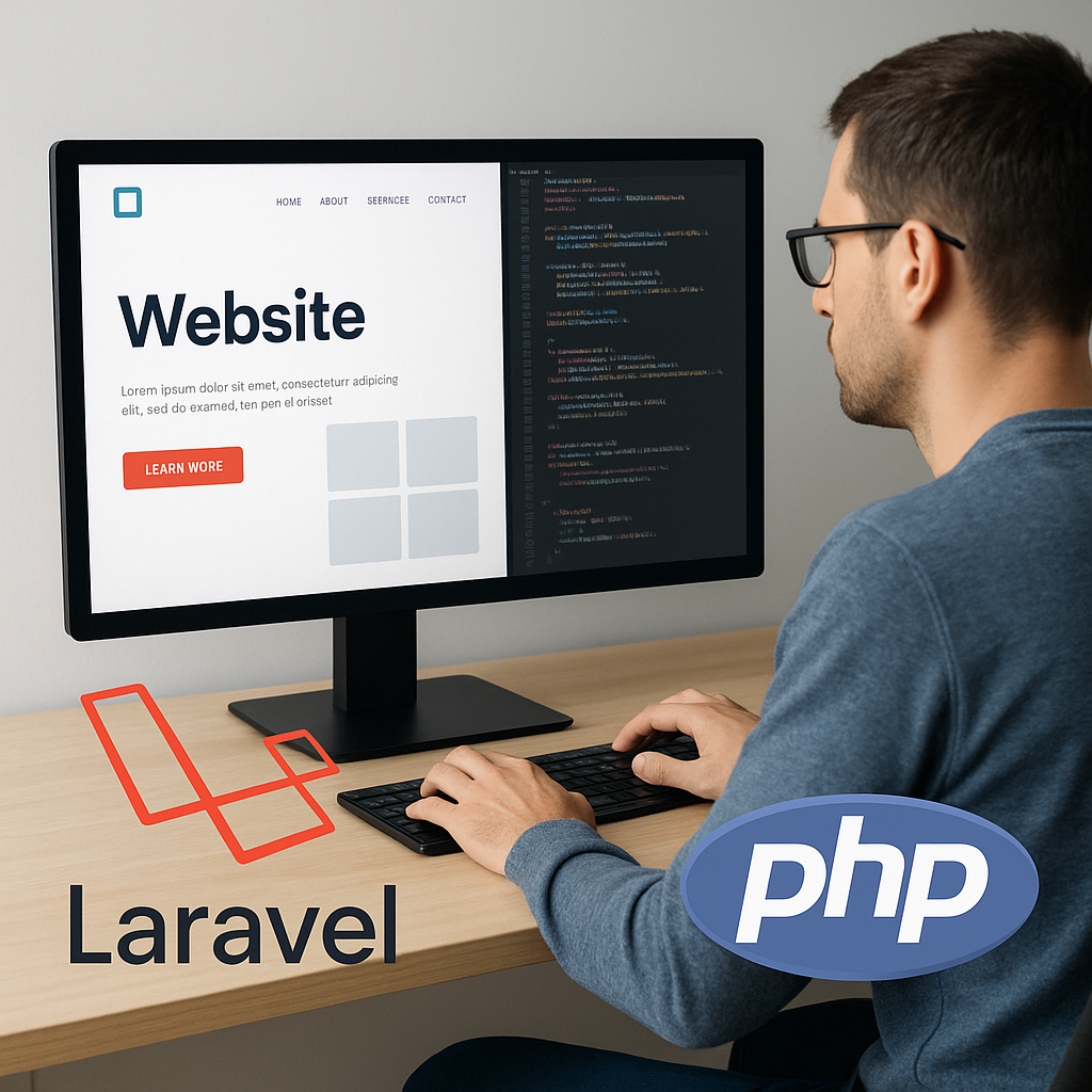 Процесс разработки сайта на Laravel