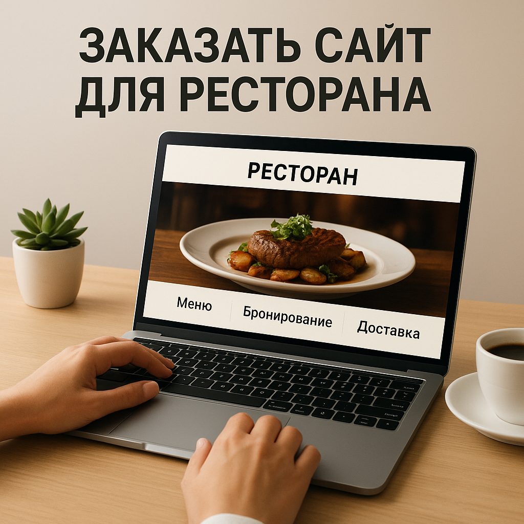 Заказать сайт для ресторана Разработка сайта для ресторана с элементами меню