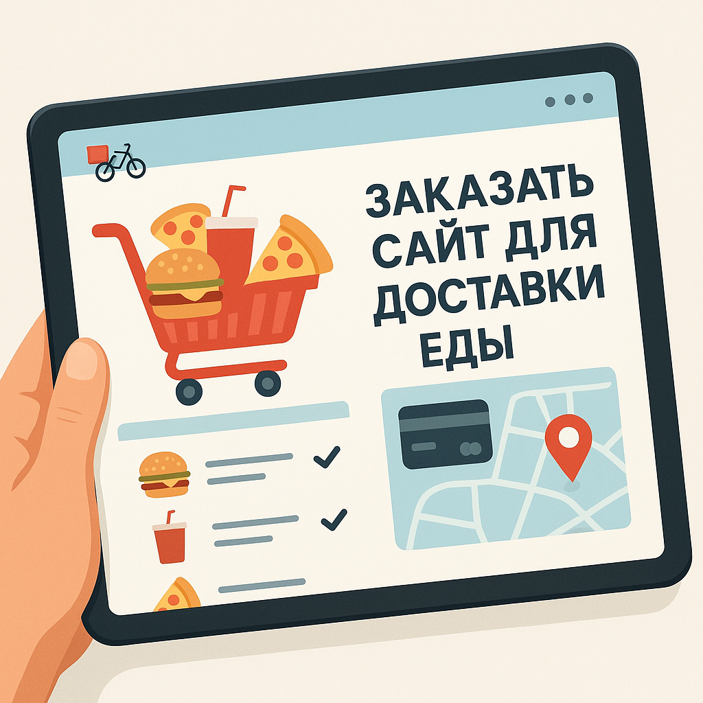 Стоимость сайта для доставки еды Сайт для доставки еды с меню и корзиной