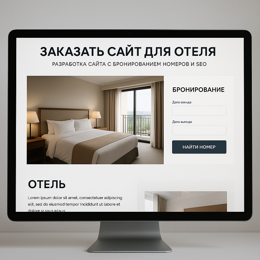Сайт отеля с функцией бронирования