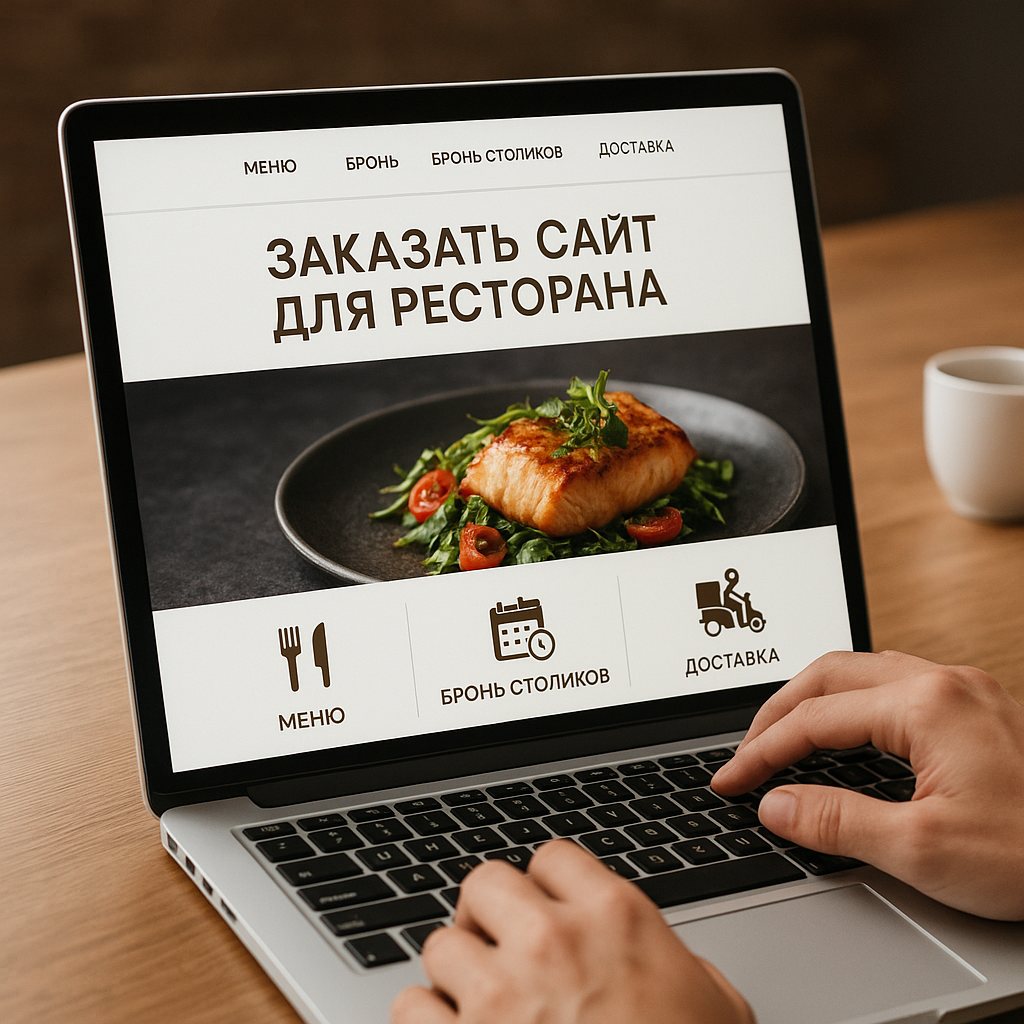 Сайт ресторана под ключ Сайт ресторана с меню и бронью столиков