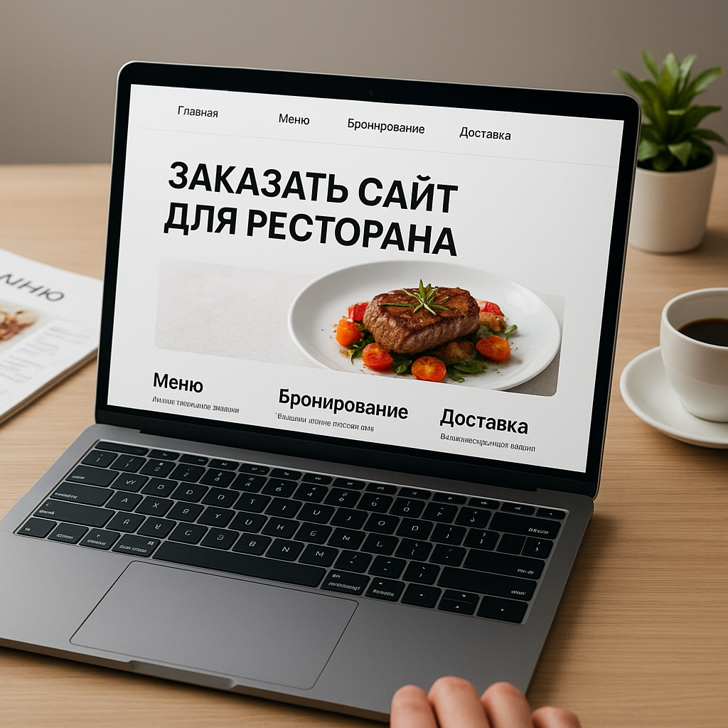 Сайт ресторана с меню и функцией бронирования