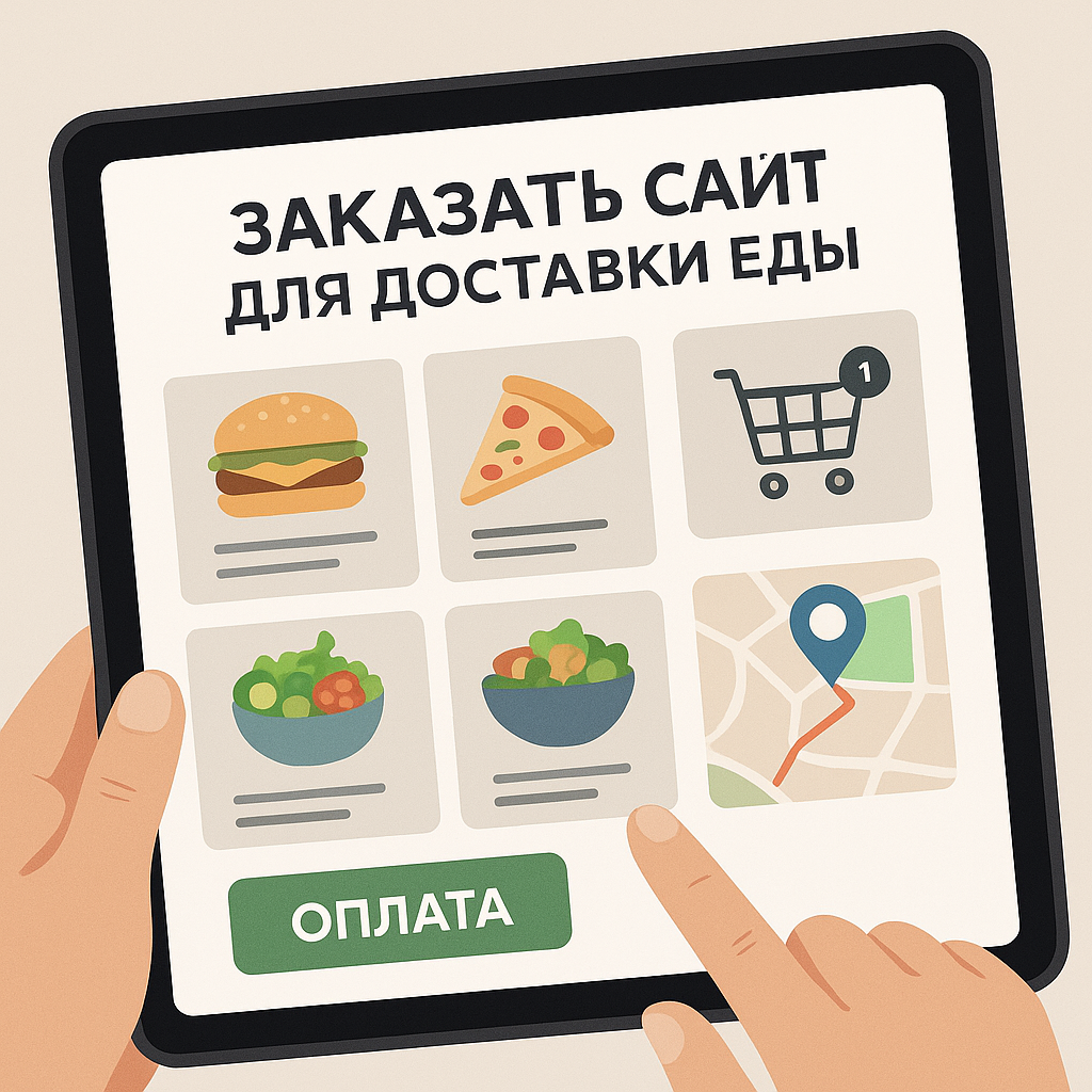 Сайт для доставки еды Создание сайта для доставки еды с меню и корзиной